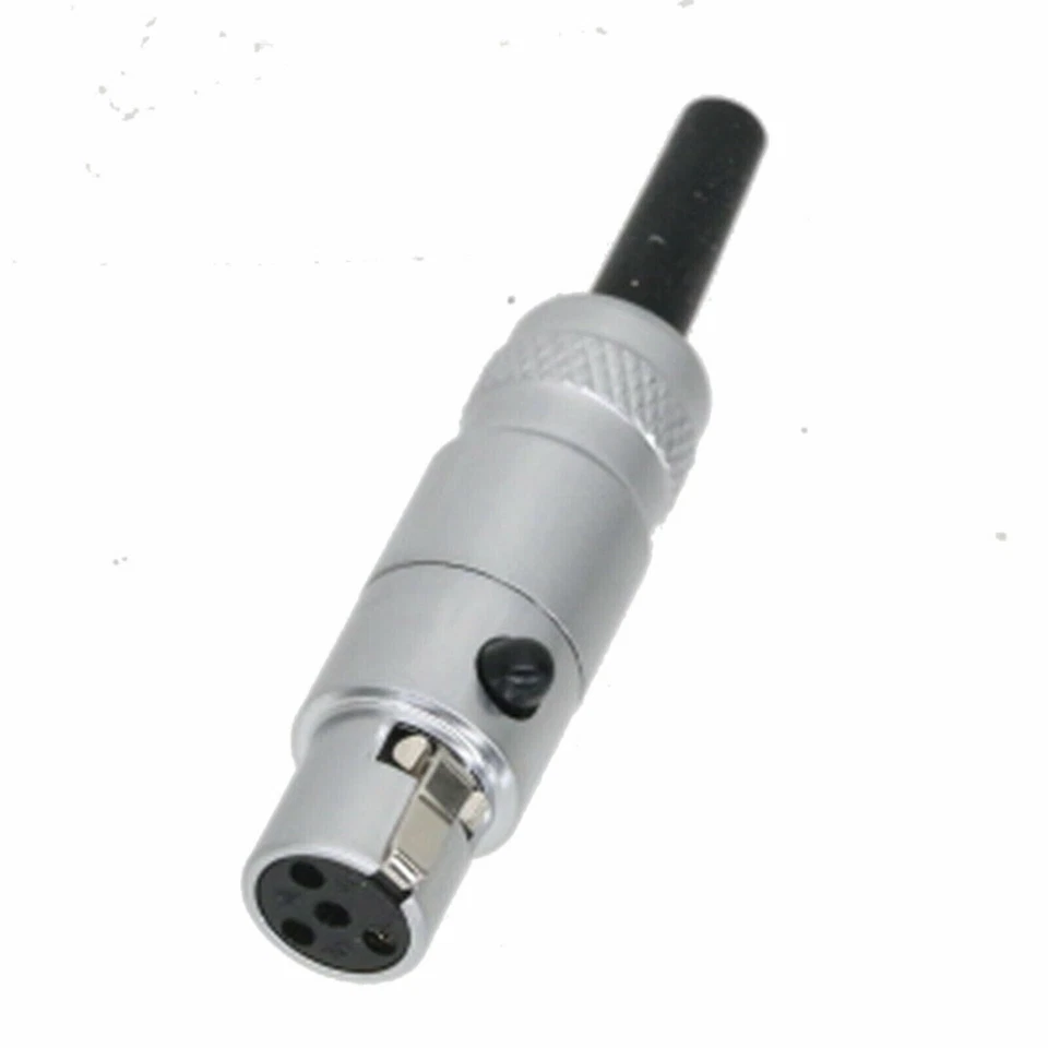 Mini-XLR 4Pin TA4F Connector Metal Housing for Wireless Microphone Transmitter - Image 1 of 1
