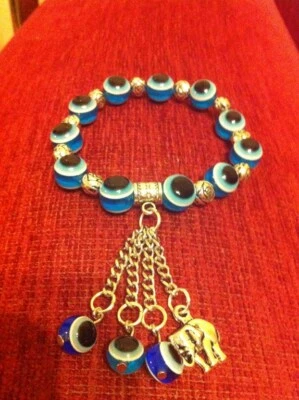  Evil Eye beads Bracelet Handmade :)+_+ - Image 1 of 4