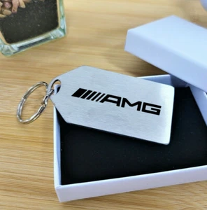 AMG Style Keyring, AMG Key Chain, Stainless Steel and Laser Etched - Picture 1 of 2