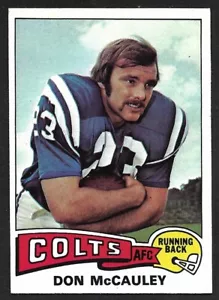 Topps Football #88 1975 Don McCauley Carolina del Norte Baltimore Colts Ex+ A - Imagen 1 de 2