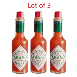 3x TABASCO BRAND Original Hot Sauce 2 Oz - Best By 01/2026 - Bild 1 von 4