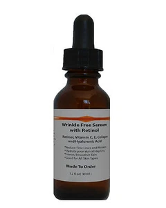 Wrinkle Free Serum with Retinol, Vitamin C,E,Collagen and Hyaluronic Acid - Picture 1 of 3