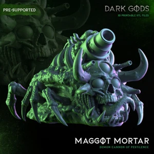 Maggot Mortar | Dark Gods | Decay Tank Unico Proxy Wargaming Stampa 3D Miniatura - Foto 1 di 3