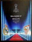 UEFA SUPER CUP FINAL 2016 REAL MADRID v SEVILLA OFFICIAL PROGRAMME 