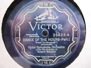 1927 Credenza Record La Gioconda DANCE OF THE HOURS Rosario Bourdon Victor 35833 - Picture 1 of 2
