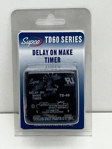Supco TD-69 Delay on Make Timer HVAC Time Control, 19-250VAC, 0.1-8-Minutes - Picture 1 of 9