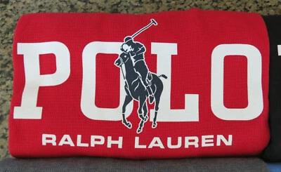 Polo RALPH LAUREN Men’s Shirt Big Pony Thermal Waffle Knit Big Tall 1X 1XT 2X - Image 1 of 4