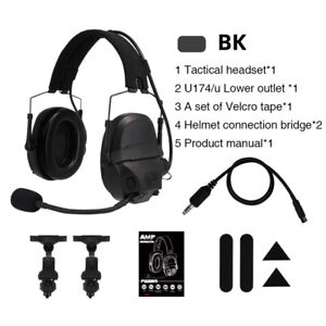 FMA FCS AMP Tactical Headset Communication Noise Reduction Protection Paintball