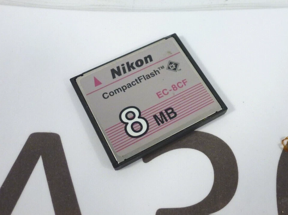 Nikon CompactFlash 8 MB Genuine Memory Card refm /A30 - Image 1 of 2