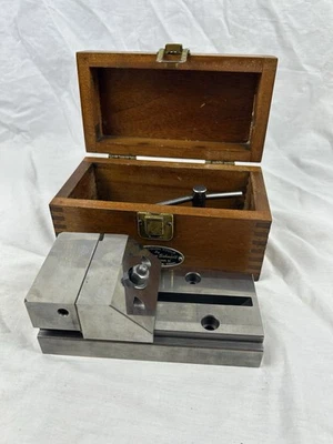 HERMANN SCHMIDT USED V0-4 #F GRIND VISE CASE&WRENCH TOOLMAKER MACHINIST INSPECT - Image 1 of 4
