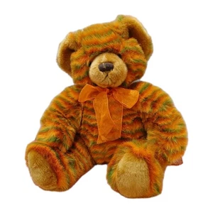 Bestever Bär Plüschtier Herbst Autumn Farben Stofftier SEHR SELTEN gestreift orange - Bild 1 von 11