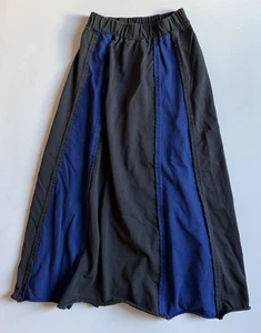Juddycorn Damen langer Rock schwarz und blau Größe Small hergestellt in Japan - Bild 1 von 5