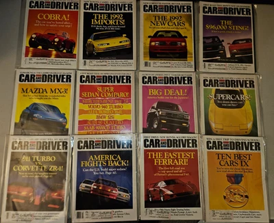 Car and Driver Magazine 1991 (Lot of 12) Jan-Dec, Full Year, Ten Best Cars - Image 1 of 4