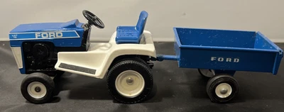 Vintage Ertl Ford LGT 12 Lawn and Garden Tractor With Trailer 1/12 Great Cond. - Image 1 of 4