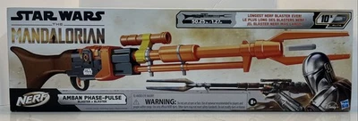 Star Wars the Mandalorian Amban Phase-Pulse Nerf Blaster 50.25in Long - Image 1 of 4
