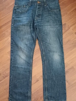 Jeans Crosshatch Wak Azul Denim 30" Pierna 32" Cintura Talla Pequeña Foto 1 de 4
