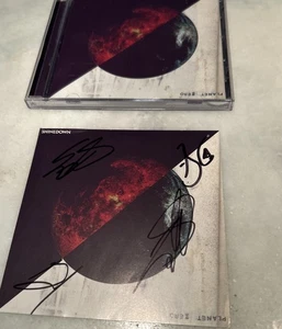 CD Shinedown Planet Zero avec carte artistique signée dédicacée par le groupe complet - Photo 1/2