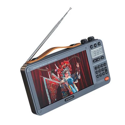  F51 Retro Video Radio  Bluetooth Speaker Portable  Band FM/MW/SW Radio Mp39102 Foto 1 de 4