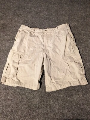  Boca Classics Linen Mix Men's Cargo Shorts Size 38 Island Wear Natural Sand - Image 1 of 4