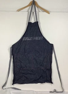 Vintage Salomon Outdoor Dark Indigo Denim Shop Apron Workwear Skiing Ski Boots - Picture 1 of 7