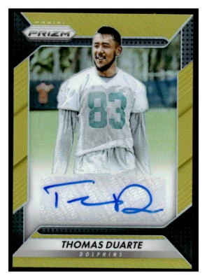 2016 Panini Prizm #RA-TDT Thomas Duarte Rookie Autographs Gold #/10 - Image 1 of 2