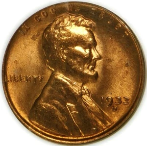 🔥❤️‍🔥🔥❤️‍🔥🔥🥰NGC MS66 RD 1933 D LINCOLN CENT - Picture 1 of 3