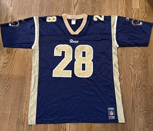 Marshall Faulk Los Angeles Rams jersey mens size 2XL blue Reebok - Picture 1 of 6