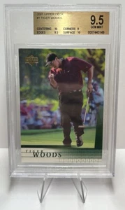 Tiger Woods 2001 Upper Deck RC CARD#1 BGS 9.5 GRADED 10, 9, 9.5, 10 LEGEND! - Picture 1 of 3