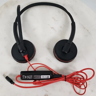 Plantronics Blackwire C3225T Auricolari cuffie con microfono 3,5 mm a USB C3200 - Immagine 1 di 4