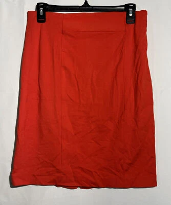 Grace Elements Womens Red Pencil Midi Skirt Size 2 - Image 1 of 4