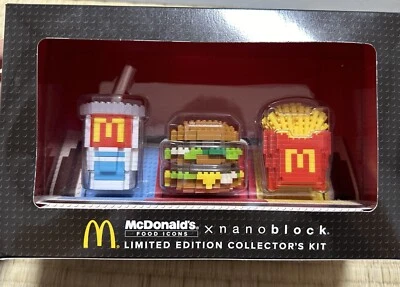 McDonald’s x Nanoblock 2016 Limited Edition Set Big Mac Fries Soda from Japan - Image 1 of 4