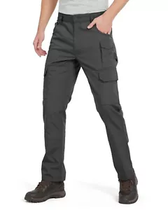Pantalones de Carga Para Hombres Tácticos Trabajo Combate Pantalones Largos Multi 7 Bolsillos Exterior 30-44W - Imagen 1 de 30