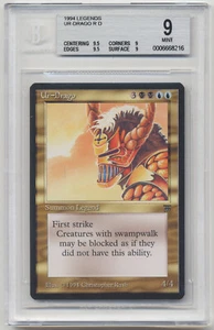 Graded Ur-Drago BGS Beckett 9 MINT QUAD++ Legends 1994 MTG Magic Reserved List! - Picture 1 of 2