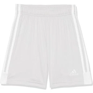 Adidas Youth Tastigo 19 Shorts | Grey/White New With Tags Size Small - Picture 1 of 4