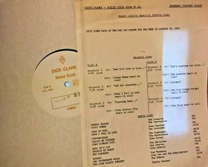 #21 DICK CLARK SOLID GOLD PLAYS HITS FROM JAN '62: CHUBBY CHECKER, JOEY DEE,DION - Picture 1 of 1