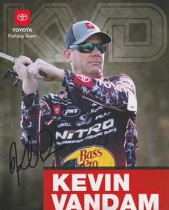 2023 Kevin VanDam signed Toyota Fishing Team Bassmaster Classic MLF Hero Card - Picture 1 of 2
