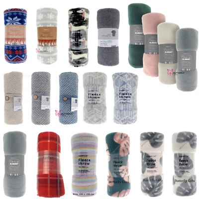 Luxus Winter Warm Gemütliche Vliesdecke Tartan Picknick Reise Strand Park Urlaub - Bild 1 von 4