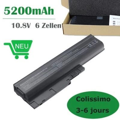 Batterie pour IBM Lenovo Thinkpad T60 R500 T500 W500 SL300 SL400 40Y6797