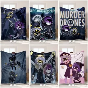 Murder Drones Fleece Blanket Sofa Bed Throw Over Flannel Soft Warm Rug Gift UK - Picture 1 of 18