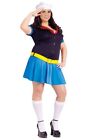 LICENSED ADULT WOMENS SEXY POPEYE SAILOR FANCY DRESS HALLOWEEN COSTUME