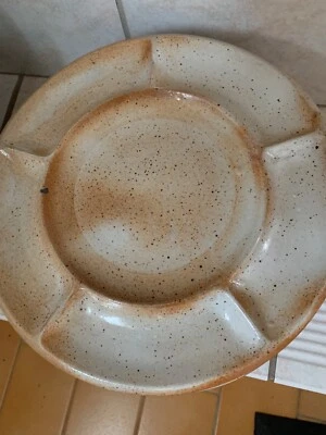 Vintage LONGCHAMP Lot 6 assiettes à Compartiments  en GRES  - Photo 1/2