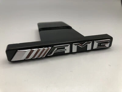 MERCEDES-BENZ Mercedes AMG Front Grill Badge Emblem GT Panamericana - Chrome & Black