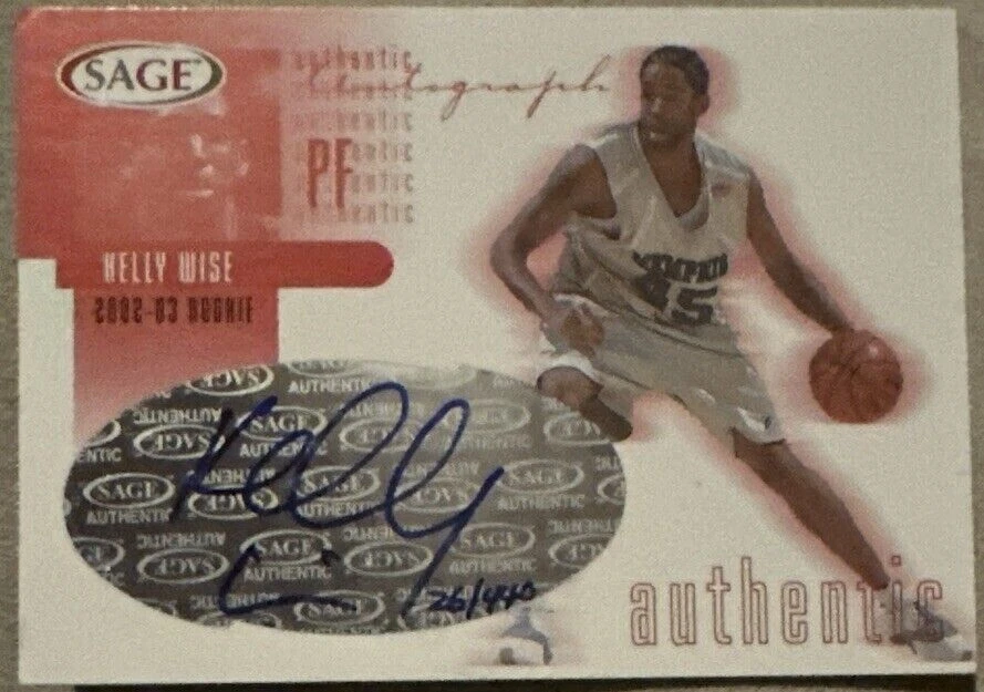 Kelly Wise Memphis Tigers Basketball Autograph Sage Rookie card /440 Auto NCAA - Image 1 of 1