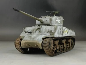 1/35 Built U.S M4A3 76W Sherman Thunderbolt VI Lt.Col. Abrams Bastogne 1944 Tank - Picture 1 of 13