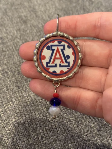 University Of Arizona Wildcats Charm For Necklace, Keychain Or Bracelet (GW8) Cover