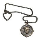 Disney the Pirates League Skull Coin Medallion Official Necklace Chain Pendant 
