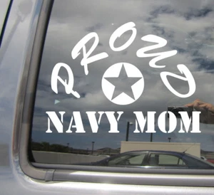 Proud Navy Mom - Mother Car Laptop Bumper Window Vinyl Decal Sticker 09047 - Picture 1 of 2