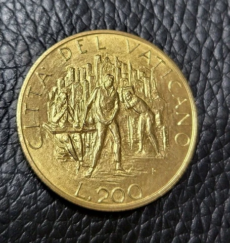 1989  VATICAN CITY 200 LIRE COIN Cover