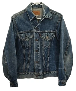 Vintage Levi's Jean Jacket Button Up distressed 70505 0217 Men's Size 32 - Picture 1 of 13