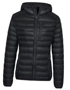 Women's Packable Down Jacket Lightweight Puffer Jacket Hooded Winter Coat - Picture 1 of 7